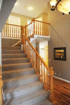 a staircase leading up to the second floor