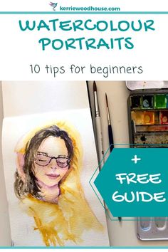 watercolor portraits and free guide for beginners