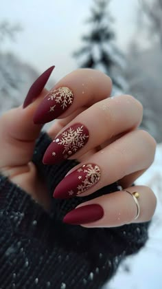 Xmas Nail Designs, December Nails, Christmas Gel, November Nails, Winter Nails Acrylic, Christmas Nails Easy, Cute Christmas Nails, Christmas Gel Nails, Nails Easy