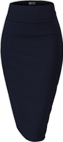 Navy Fitted Bottoms For Office, Chic Fitted Navy Bottoms, Elegant Navy Skirt For Work, Elegant Navy Skirt For Workwear, Mini Elastane Pencil Skirt For Work, Elastane Mini Pencil Skirt For Work, Chic Elastane Mini Skirt For Office, Mini Elastane Pencil Skirt For Workwear, Elegant Business Casual Blue Skirt