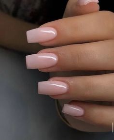 Acrylic Nails Nude, Kutek Disney, Milky Nails, Beige Nails