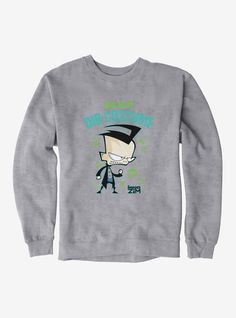 Invader Zim This Is My Dib Costume Sweatshirt Winter Crew Neck Sweatshirt With Front Print, Fleece Crew Neck Sweatshirt With Character Print, Cotton Crew Neck Sweatshirt With Character Print, Dory Finding Nemo, Blue's Clues, Halloween Horror Nights, Blues Clues, The Big Lebowski, Invader Zim