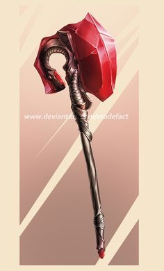 a drawing of a red umbrella on top of a metal pole