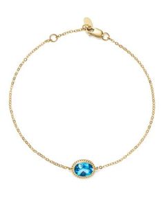 From our exclusive collection, this understated and elegant 14K gold bracelet features a blue topaz bezel station. Oval Bracelet, Elizabeth Stone, Topaz Bracelet, Blue Topaz Bracelet, Bolo Bracelet, Amethyst Gold, Stone Bangle, Amethyst Bracelet, Exclusive Jewelry