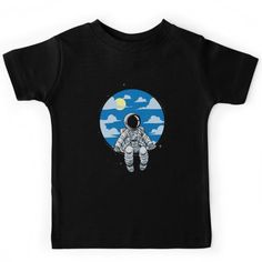 Soft and durable Kids T-Shirt kids clothing. Solid colors are 100% cotton, heather colors are cotton blends. Range of color options. I'm very inspired by outer space! Space T Shirt Design, Space Tshirt Design, Kids T Shirt Design Ideas, Tshirt Costumes, Space Clothing, Kids Tshirt Designs, Graphical Design, Space Tshirt, Space Kids