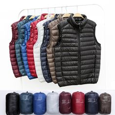 SPEZIFIKATIONEN
 Oberbekleidung für Damen: Damen Winterjacke
 Damenmäntel : Herrenjacke groß
 mit Daunenmantel : Herren Daunenmantel plus Größe
 slim down coat men : ultradünne Daunenjacke Männer Federmantel : Männer Entendaunenjacke
 Damenmäntel : leichte Daunenjacke für Herren
 Jacke Frühjahr Herren : Jacke leichte Herren
 jacke herren 6xl : jacke herren daunen
 Gewicht : 300 g
 Gewicht : 0,30 kg
 Typ : Normal
 Dicke : STANDARD
 Stil : Lässig
 Ärmellänge (cm) : Ärmellos
 Größe : S, M, L, XL, Puffer Vest Jacket, Sleeveless Vest Jacket, Loose Vest, Sleeveless Puffer, Sleeveless Coat, Fashion Stand, Duck Down Jacket, Man Down, Jacket Fashion