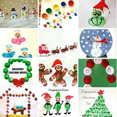 christmas fingerprint crafts for kids to make and sell on ebayn's