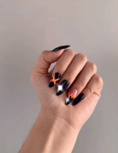 Bakugou Nails Art, Bakugou Nails, Bakugo Nails, Mha Nails, Disney Acrylic Nails, Minimal Nails Art, Anime Nails, Minimal Nails, Casual Nails