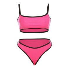 Tavimart Sexy Woman Bikini Strapless Women's Two-piece Swimsuit Suspenders Fashion Color Contrast Bikini 2023 Woman Luxury Designer Pink T-back Swimwear With Built-in Bra, Pink T-back Swimwear For Swimming, Pink T-back Swimwear For Party, Pink T-back Swimwear, Pink Sleeveless Lined Tankini, Pink Party Tankini With Lined Body, Pink Lined Body Tankini For Party, Pink Lined Party Tankini, Suspenders Fashion