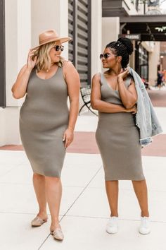 Tank Dress With Sneakers, Tank Dresses Outfit, Spring Cardigans, Ribbed Tank Dress, Fall Blouse, Transition Outfits, Breezy Dress, Split Maxi Dress, Clubwear Dresses