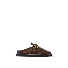 LOUIS VUITTON® - Lv Cosy Flat Comfort Clog - Cacao Louis Vuitton Heels, Cosy Flat, Louis Vuitton Sneakers, Blue Espadrilles, Louis Vuitton Red, Light Sneakers, Louis Vuitton Sandals, Louis Vuitton Official, Louis Vuitton Shoes