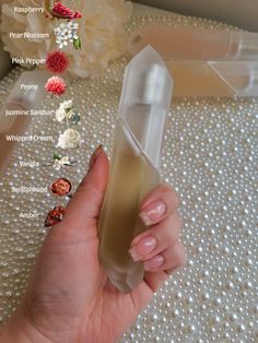 Crystal Pear & Peony was launched in 2019. Top notes are Raspberry, Pear Blossom and Pink Pepper; middle notes are Peony and Jasmine Sambac; base notes are Whipped Cream, Vanilla, Sandalwood and Amber. Raspberry Body Care, Sandalwood Aesthetic, Pear Perfume, Kkw Fragrance, Vanilla Sandalwood, Pear Blossom