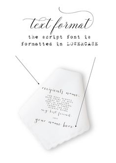 This beautiful set of 2 printed handkerchiefs for mother and father of the bride are printed with a sweet sentiments to remind them how much they are loved and appreciated. The ladies version of this handkerchief has a soft pink floral painterly motif. The men's version has a simple warm grey laurel. You may purchase a single ladies handkerchief, a single men's handkerchief, or a set (displayed in the main photo) which includes both. All of our handkerchiefs are custom made, meaning you will rec Gift To Mother, Personalized Handkerchief, Personalized Handkerchief Wedding, Handkerchief Wedding, White Handkerchief, Personalized Handkerchiefs, Father Of The Bride Gift, The Man Of My Dreams, Man Of My Dreams