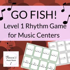 go fish level 1 rhythm game for music centers