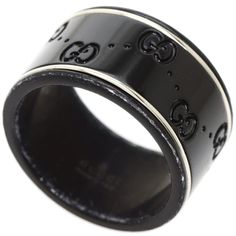 Gucci Icon Wide Black Corundum #12 Ring K18 White Gold Ladies GUCCIBrand: GucciLine: IconMaterial: White gold (18K)Ring size (US): 8.5 Ring Icon, Gucci Rings, Gucci Brand, Gucci Gucci, Timeless Handbag, Chic Me, Line Icon, Luxe Fashion, Bags Designer Fashion