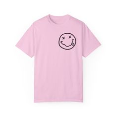 Pink Ideas, Coloring Process, Cozy Feeling, Feb 8, Happy Face, Unisex Style, The Happy, Unisex Design, Dye T Shirt