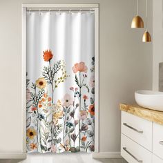 PRICES MAY VARY. FLOWER SHOWER CURTAIN: The stall shower curtain with flower is suitable for any type of bathroom furniture. Creative and unique pattern makes you enjoy your bath time. FLORAL SHOWER CURTAIN: 100% polyester small shower curtains serves healthy and long life use, applicable to home decoration. Super waterproof fabric is treated to let water beads stay on the surface, quick to repel and dry. REINFORCED TOP HEM: This RV shower curtain has a reinforced top hem, which makes sure the s Short Shower, Bathroom Flowers, Curtains Floral, Curtains For Bathroom, Small Shower, Stall Shower, Stall Shower Curtain, Flower Shower Curtain, Bath Store