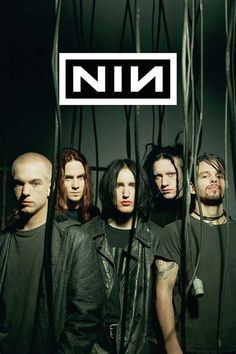 the band nine in front of a black background with an overlay that says nine