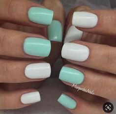 Mint Green Nails, Mint Nails, Nails Green, Super Nails, Nails Spring, Nail Swag, Ideas Nails, Green Mint, Dipped Nails