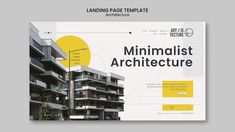 the minimalist architecture landing page is shown