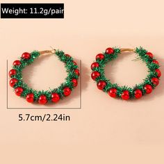 Christmas cartoon cute and funny earrings – MANDUORAN Chain Clothes, Merry Christmas Wreath, Halloween Ring, Funny Earrings, Holiday Sparkle, New Year Party, Festival Jewelry, Christmas Cartoons, Holly Leaf