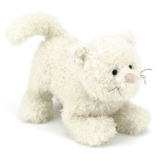 a white stuffed animal on a white background