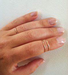 Layering 14K Pink Gold rings Rose Gold Midi Ring With Open Band, Delicate Rose Gold Open Band Midi Rings, Delicate Rose Gold Midi Ring With Open Band, Delicate Open Band Midi Ring In Rose Gold, Simple Rose Gold Midi Rings, Minimalist Rings Simple, Midi Rings Gold, Pink Gold Rings, Cowgirl Bling