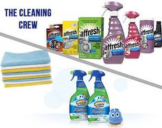 the cleaning crew is looking for products to be used in their home and business,