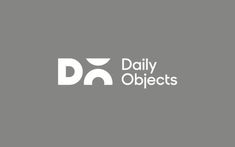 the daily object logo is shown in white on a gray background, with an image of a