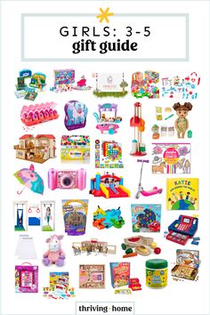 Thriving Home, Preschool Girl, Toddler Birthday Gifts, Girls Gift Guide, Toddler Christmas Gifts, Toddler Girl Gifts, Presents For Kids, Old Christmas