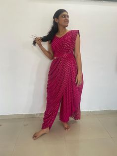 Pink Crop Top with Dhoti Pants and Attached Dupatta Set for women Indo Western dress Party wear Indian Dress Dhoti saree set Designer sari dhoti pent  dhoti saree long draped dupatta can be customized Crop Top With Dhoti, Indo Western Dress Party Wear, Dress Party Wear, Dhoti Saree, Designer Sari, Long Drapes, Dhoti Pants, Indo Western Dress, Western Dress