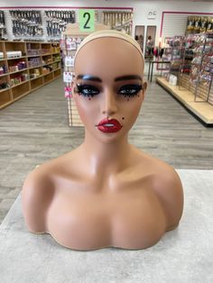 Are you looking for the perfect way to display your product and make it stand out among the competition? Look no further than our Custom Made Mannequin Head Custom Product Display Mannequin! It's a great way to add a luxurious touch of glamour that will draw your audience's attention to your product.Our mannequin heads are expertly crafted, featuring realistic facial features, so you can create the exact look and feel you want for your product. From wig makers to jewelry and accessory display, t Mannequin Heads For Wigs, Wig Makers, Bottom Eyelashes, Display Mannequins, Store Shelves, Mannequin Head, Accessories Display, Mannequin Heads, Product Display