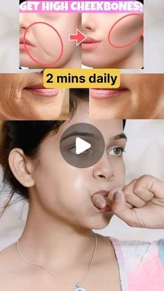 Face Yoga Exercises For Wrinkles, Everyday Exercise, Wrinkles Remedies Face, Face Massage Techniques, Sagging Neck, Facial Massage Routine, Face Tightening, Face Yoga Exercises, Face Yoga Facial Exercises