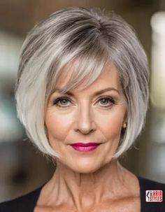 Over 50: Fringe Layered Bob For Fine Hair « Only Hairstyles Short Hairstyle Women Black, Short Hairstyle Women Fine Hair, Short Hairstyle Women Black Woman, Men Short Hairstyle, Short Hairstyle Women Round Face, Bob For Fine Hair, Grey Hairstyle, Bobbed Hairstyles With Fringe