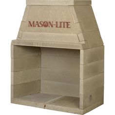 Mason-Lite Standard 75 Traditional Indoor/Outdoor Wood Burning/Gas Firebox Kit Rustic Outdoor Fireplace, Outdoor Fireplace Kits, Fireplace Kits, Masonry Fireplace, Fireplace Beam, Concrete Fireplace, Traditional Fireplace, Gas Logs, Rustic Outdoor