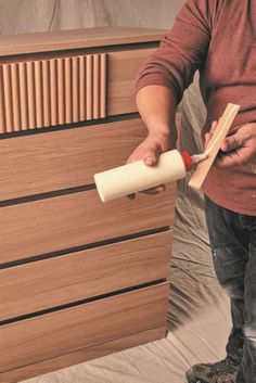 Fluted Furniture, Ikea Deco, Ikea Malm Dresser, Hack Ikea, Malm Dresser, Furniture Small Spaces, Ikea Malm, Crafts Room, Pallet Furniture Bedroom