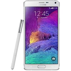 the samsung note 4 is next to a pen