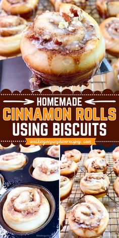 Homemade Cinnamon Rolls using Biscuits are a must for your brunch party menu! With cinnamon, sugar glaze, refrigerator biscuit, and chopped pecans, these easy treats are the perfect Christmas brunch menu idea. Try them today and impress your guests! Canned Biscuit Cinnamon Rolls, Overnight Cinnamon Rolls Recipe, Refrigerator Biscuits, Biscuit Cinnamon Rolls, Yeast Dough Recipe, Cinnamon Sugar Pecans, Best Cinnamon Roll Recipe, Sugar Pecans, Canned Biscuit