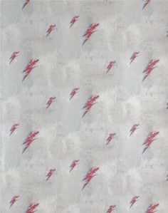 a wallpaper with red and blue lightning bolt designs on it's white background