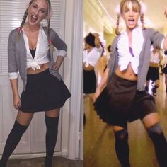 Halloween Costumes Ideas For Women, Britney Spears Costume, Halloween Costumes Easy, Girly Costumes, Easy Diy Halloween Costumes, Best Friend Halloween Costumes, Halloween Costumes Ideas, Halloween Costumes For Women, Diy Halloween Costumes For Women