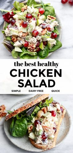 the best healthy chicken salad recipe