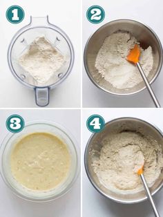 the steps to make cake batter in a blender