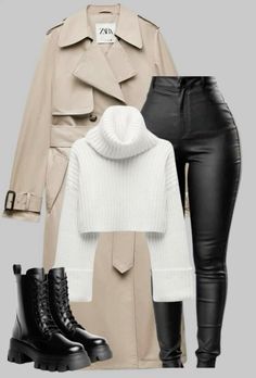 Winter Trench Coat Women Outfit Ideas, Winter Outfits With Long Coat, Cute Casual Work Outfits Winter, Night Out Cold Weather Outfit, Weihnachten Outfit, Fashion Fails, Classy Winter Outfits, Winter Fashion Outfits Casual, Dope Outfits For Guys