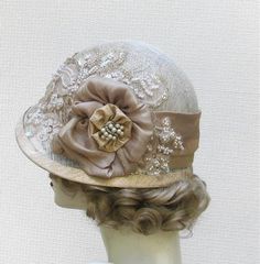 Edwardian Wedding, Custom Made Hats, Flapper Hat, Womens Hat, Wedding Hat, Broad Shoulders