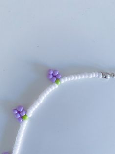 Trendy Adjustable Necklace For Friendship, White Necklaces With Colorful Beads For Friendship, Trendy Adjustable Flower Necklace, White Letter Beads Necklace For Friendship, Trendy Adjustable Purple Necklace, Trendy Handmade White Necklace, Trendy Purple Adjustable Necklace, Trendy White Handmade Necklace, Cute Adjustable Necklace With Tiny Beads