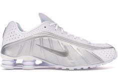 Buy and sell authentic Nike shoes on StockX including the Nike Shox R4 White Metallic Silver and thousands of other sneakers with price data and release dates. Nike Shox R4, Outfit Nike, Tenis Nike, Nike Shox, Hot Sneakers, Outfit Women, Silver Shoes, Shoe Store, New Nike