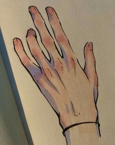 a drawing of a hand holding something in it's palm