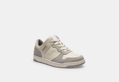 Inspired by traditional court shoes our C201 sneaker is crafted in a mix of velvety suede and smooth leather. The versatile low-top features a grooved sole for great traction. Coach Outlet, Court Shoes, Smooth Leather, Low Top, Womens Sneakers, Top Sneakers, Women Shoes, Sneakers, Leather