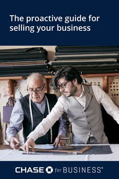 Two men looking at blueprints on a table. Business 101, The Exit, 5 Things, Business Tips, Small Business