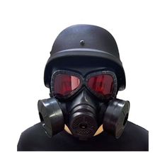 Protective Tactical Respirator Mask Full Face Gas Mask for Airsoft Shooting Hunting Riding CS Game Functional Shock Resistant Protective Gear For Outdoor, Durable Functional Protective Gear For Outdoor Activities, Black Shock Resistant Protective Gear, Functional Black Shock Resistant Protective Gear, Shock Resistant Black Protective Gear, Black Protective Gear With Shock Resistance, Mask Full Face, Breathing Mask, Game Cosplay